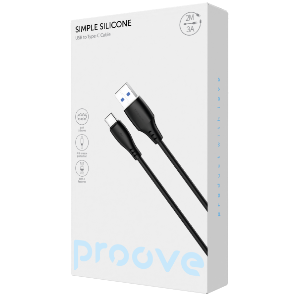 Proove Simple Silicone  USB to Type-C (2m) - Photo 1